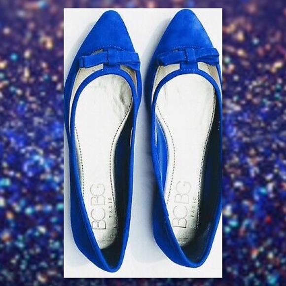JUST IN🆕BCBG Suede Flats Blue NIB MSRP $79 - Picture 4 of 6